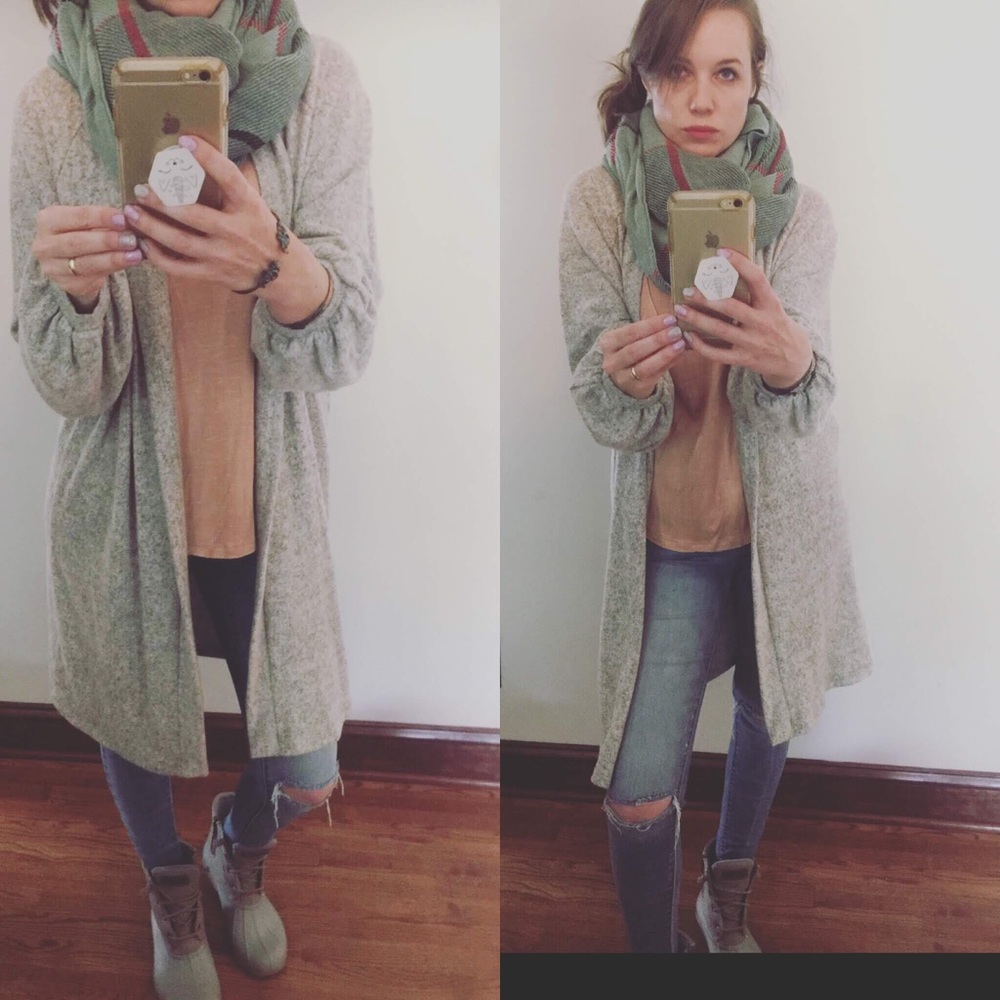 Anthro Blu Pepper Balloon Sleeve Cardi - Picture 5 of 5